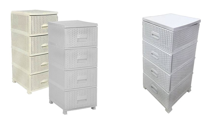 4 Drawer Plastic Storage Cabinet Gosawa Beirut Deal